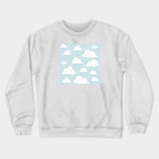 Blue sky with cloud print Crewneck Sweatshirt